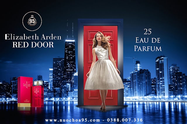 Poster quảng cáo nước hoa Elizabeth Arden Red Door