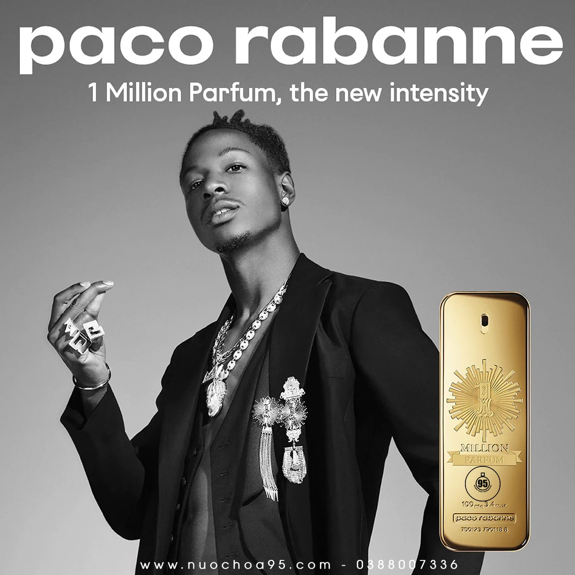 Nước hoa Paco Rabanne One Million Parfum - Ảnh 1
