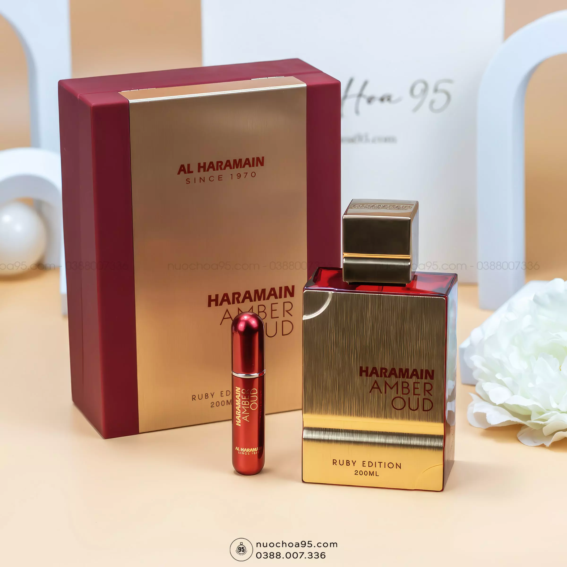 Nước hoa Amber Oud Ruby Edition Al Haramain - Ảnh 2