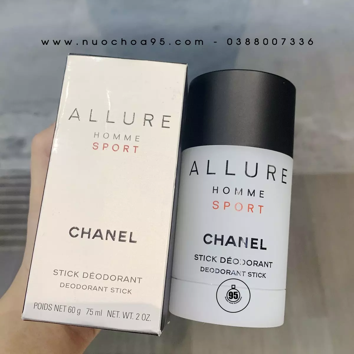 Lăn khử mùi Chanel Allure Homme Sport - Ảnh 2