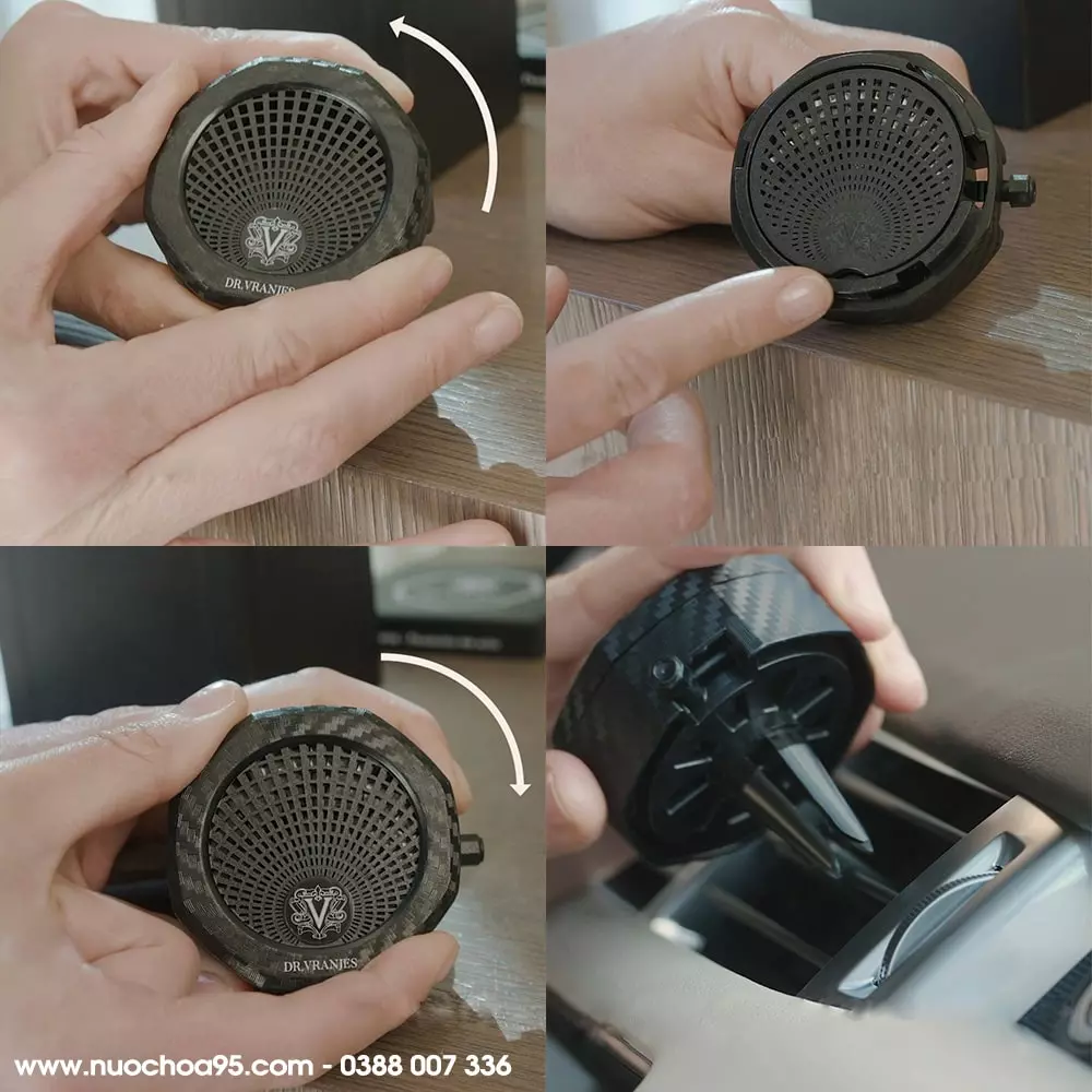 Vỏ case nước hoa ô tô Dr. Vranjes Firenze Nickel  - Ảnh 2