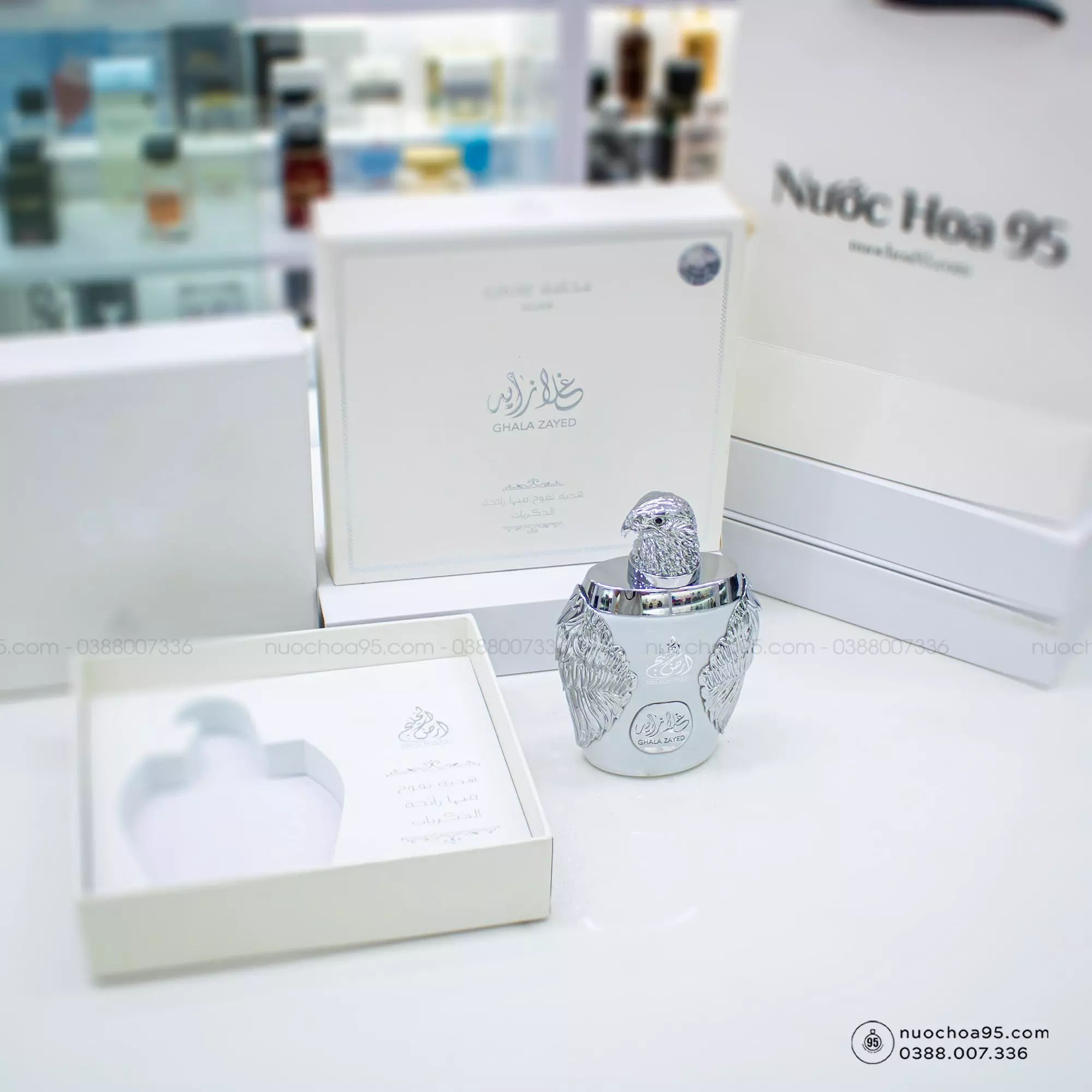 Nước hoa Ghala Zayed Sliver Luxury EDP Nước hoa Ghala Zayed Sliver Luxury EDP - Ảnh 3