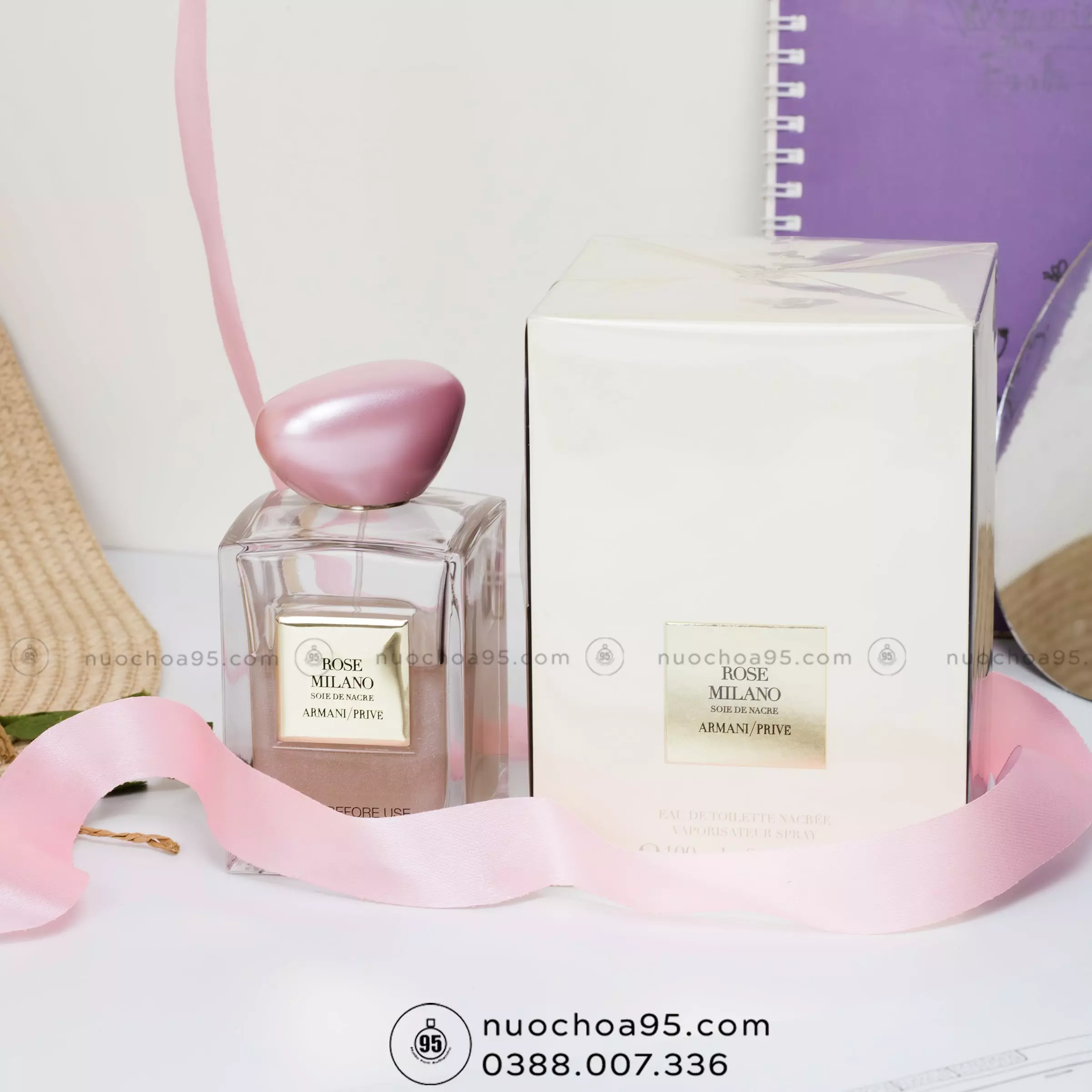 Nước hoa Giorgio Armani Rose Milano Soie De Nacre - Ảnh 2