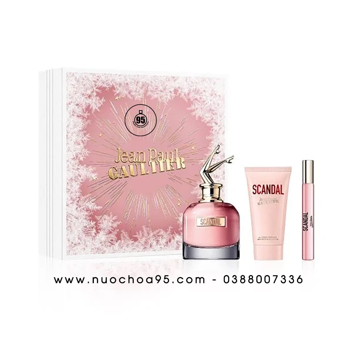 Giftset Nước Hoa Jean Paul Gaultier Scandal EDP (80ml + Mini 10ml + Body Lotion 75ml)