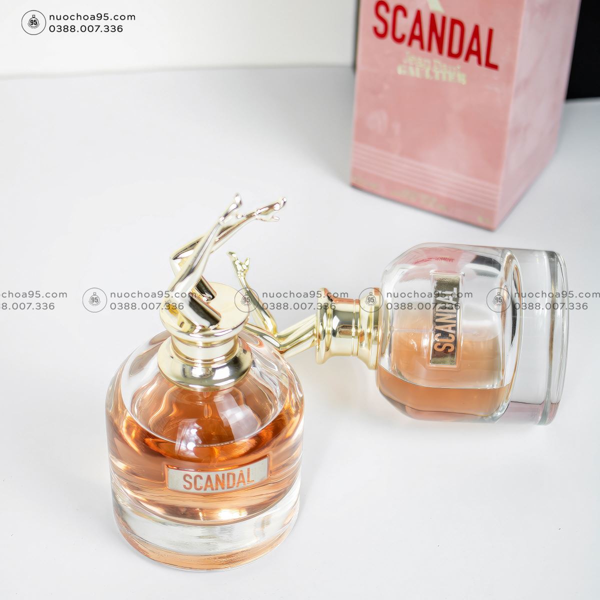 Giftset Nước Hoa Jean Paul Gaultier Scandal EDP (80ml + Mini 10ml + Body Lotion 75ml) - Ảnh 1