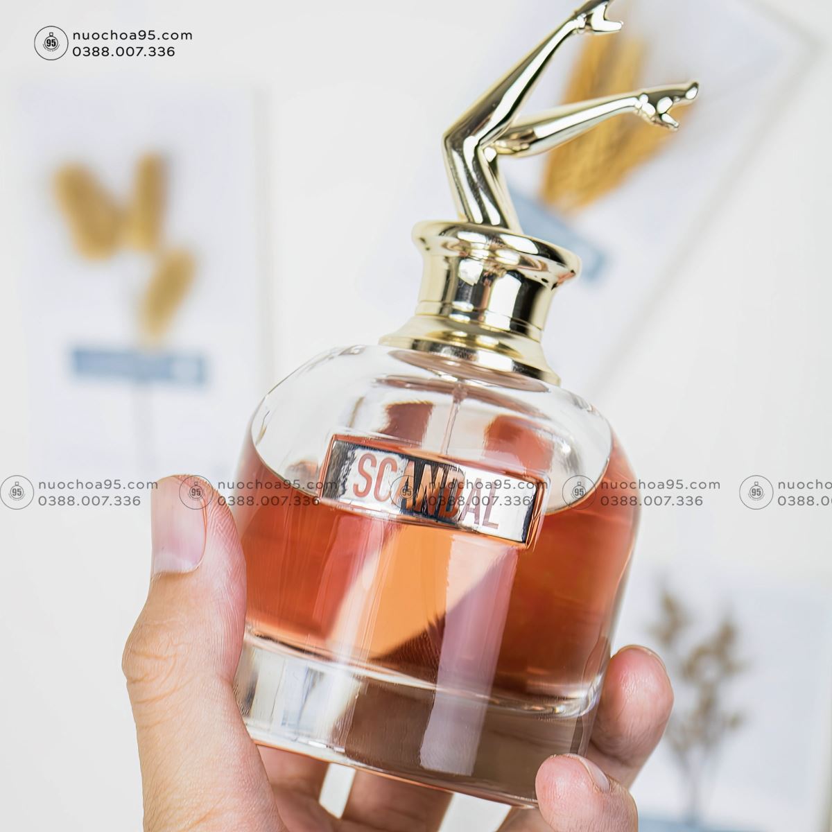 Giftset Nước Hoa Jean Paul Gaultier Scandal EDP (80ml + Mini 10ml + Body Lotion 75ml) - Ảnh 2