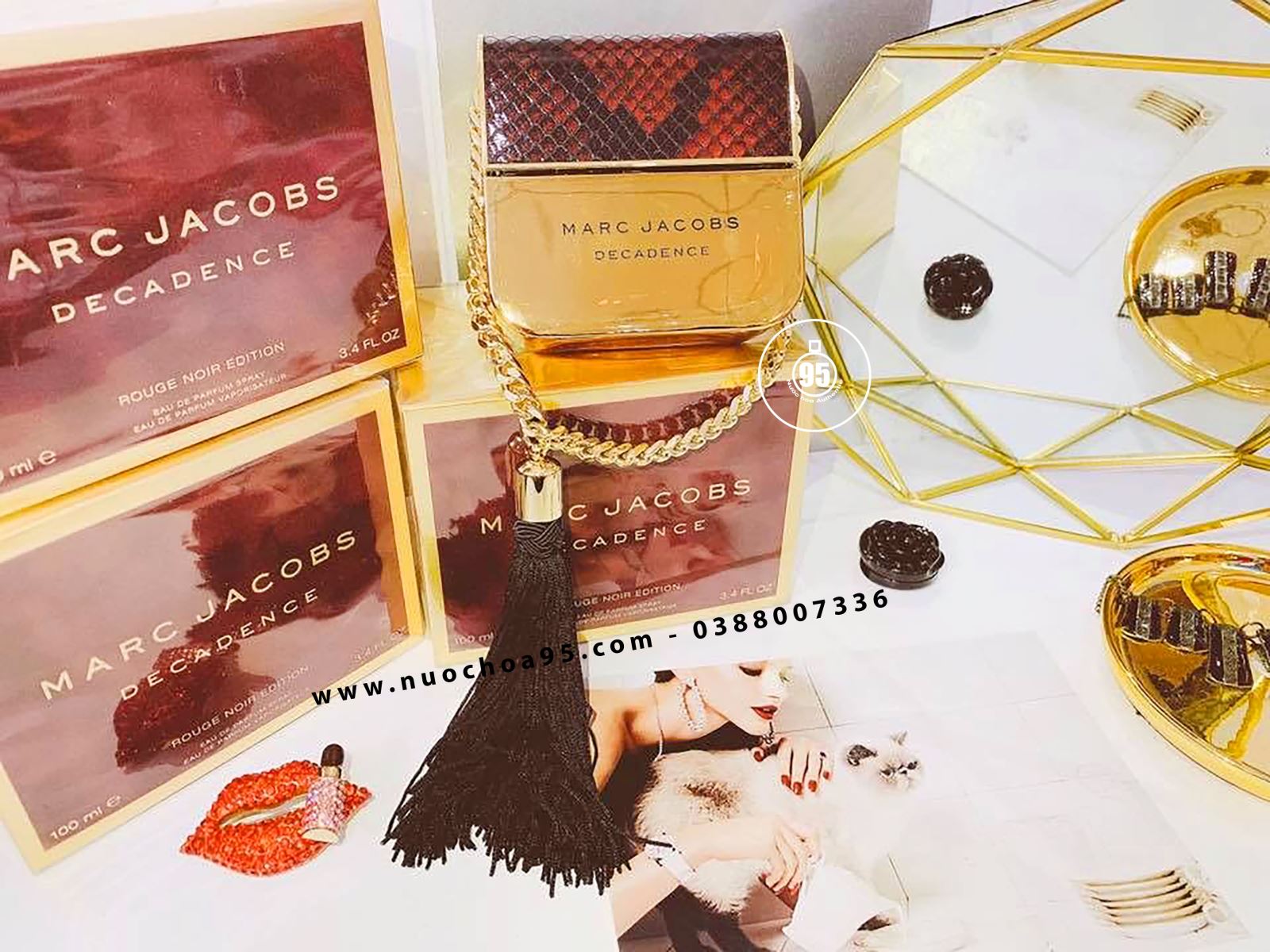 Nước hoa Marc Jacobs Decadence Rouge Noir Edition - Ảnh 1