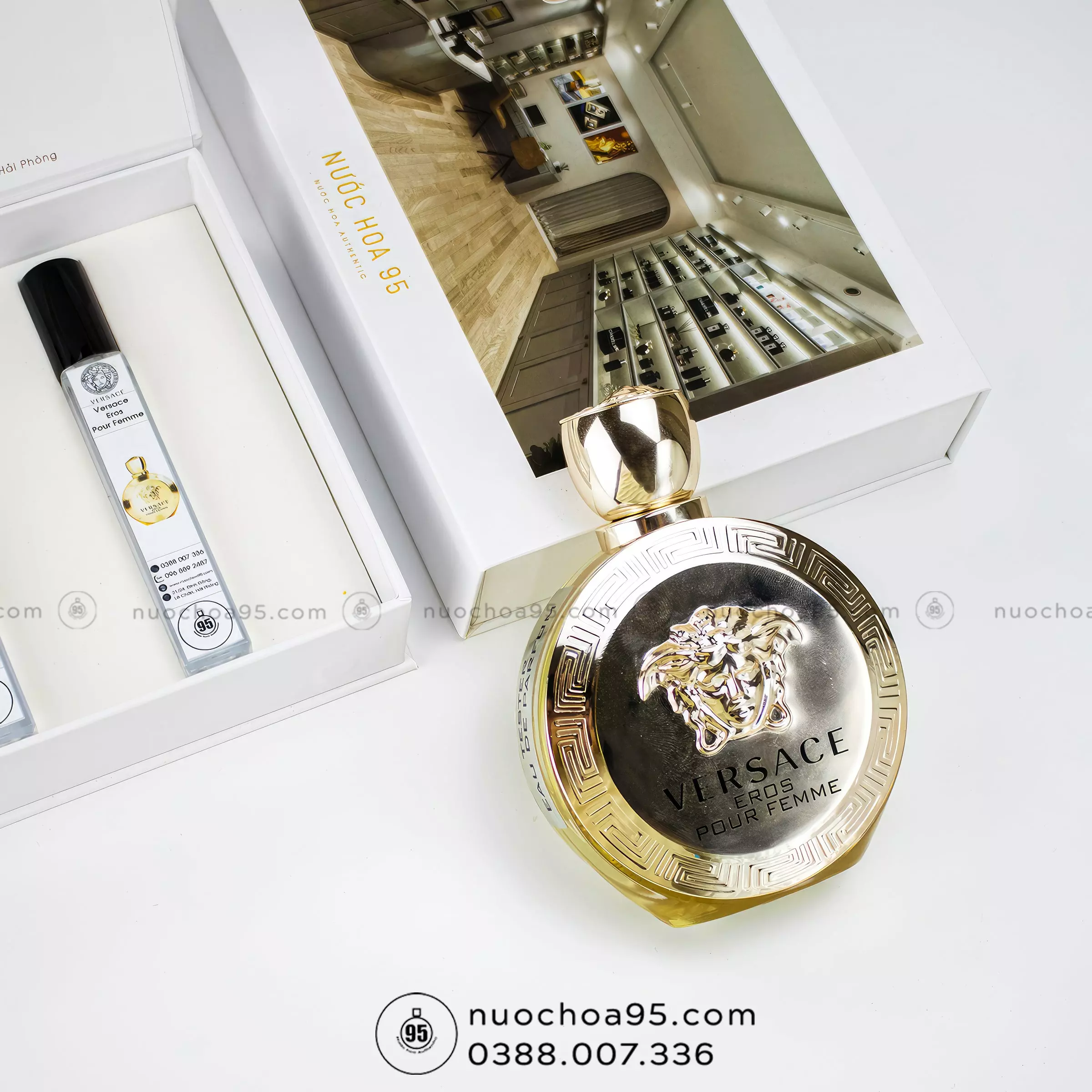 Nước hoa nữ Eros Pour Femme Nước hoa Versace Eros Pour Femme Eau De Parfum - Ảnh 3
